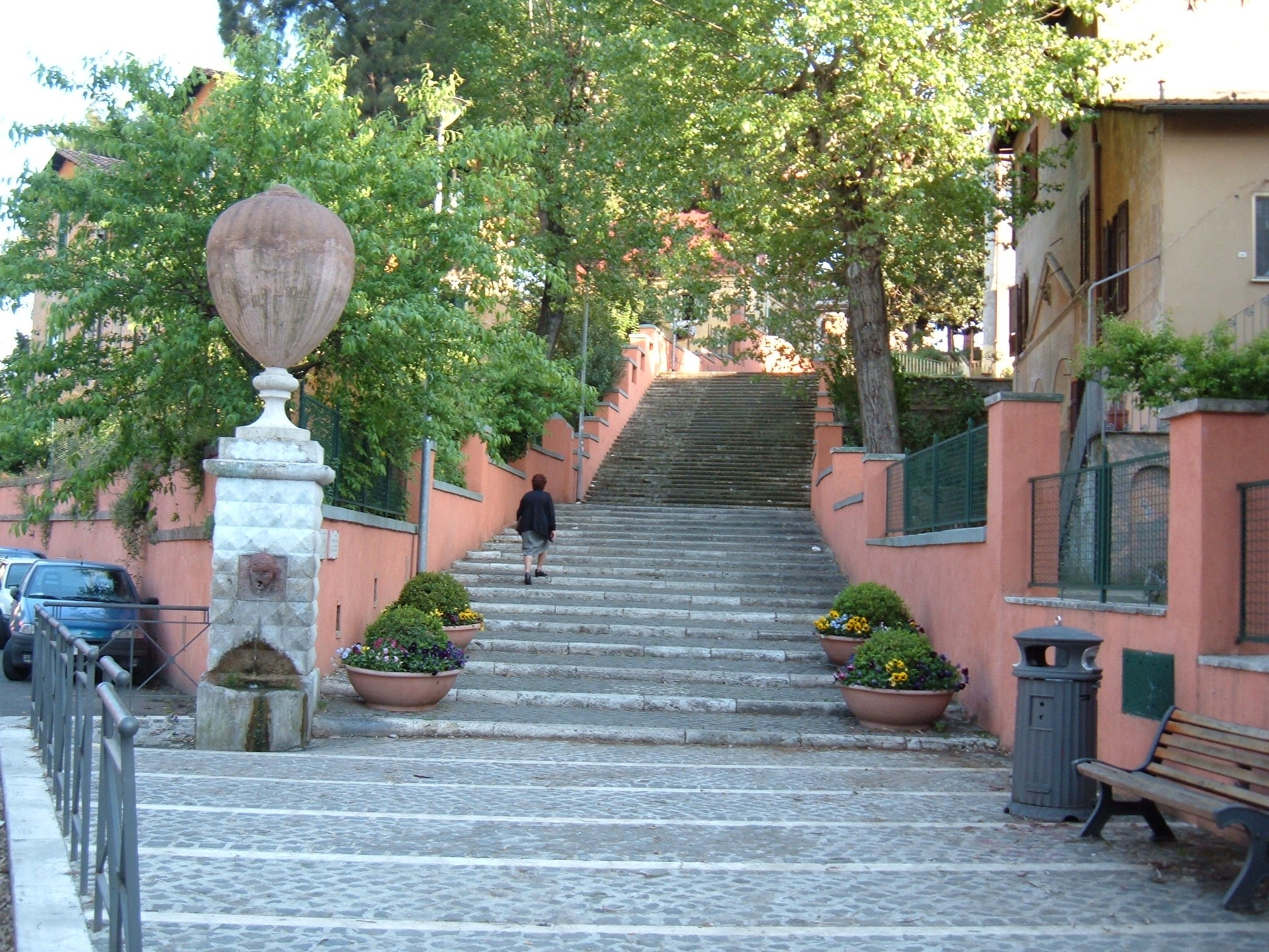 fontana carlotta scalinata